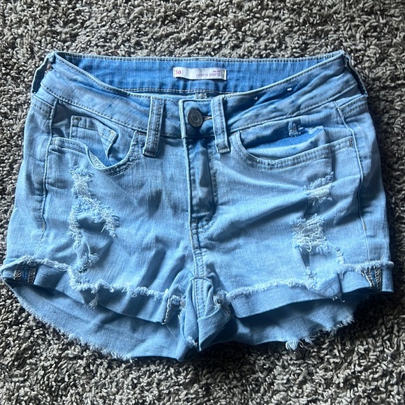 Ripped Jean Shorts - Picture 1 of 2